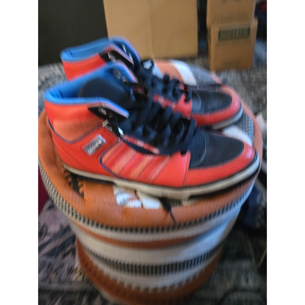 ADIDAS Mens Shoes US Size 10.5 Color: Dark orange/black/Blue/white - EVH 791004